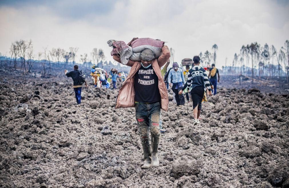 Meio milhão de pessoas sem água potável após erupção de vulcão no Congo