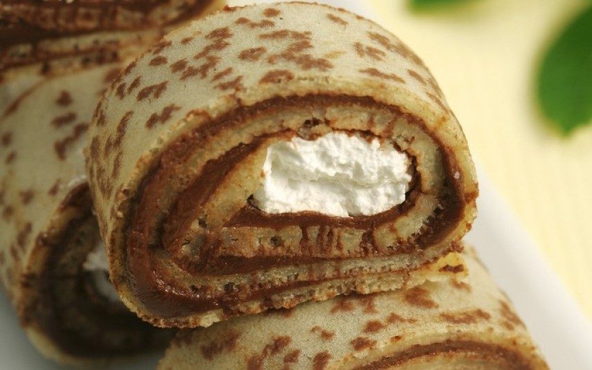 Sabores cúmplices: Crepes com chocolate e chantili