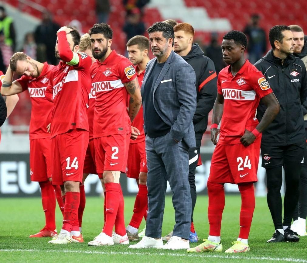 Spartak Moscovo de Rui Vitória esmagado (7-1) em S. Petersburgo