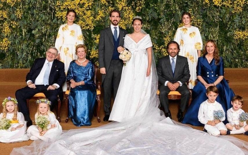 Philippos da Grécia e Nina Flohr. As imagens do casamento real