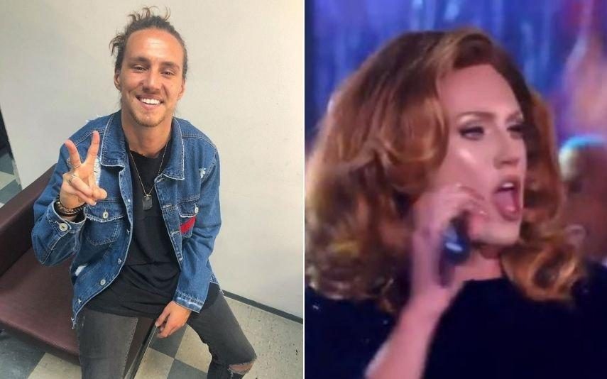 Vitor Kley Irreconhecível! Namorado de Carolina Loureiro arrasa vestido de Adele (Vídeo)