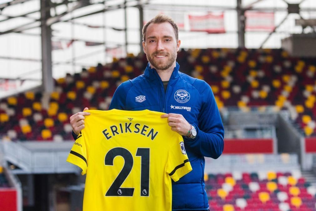 Eriksen volta às competições oficiais oito meses após paragem cardíaca